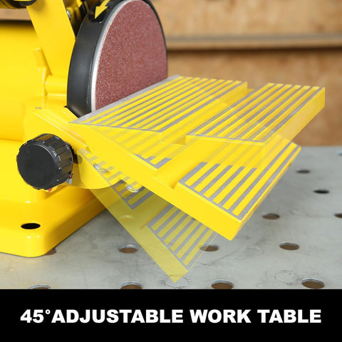 Woodskil belt tension adjust keeps belt aligned for consistent results.