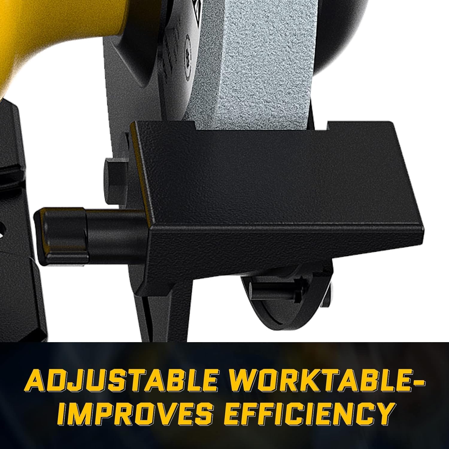 Woodskil bench grinder 60-grit wheel delivers smooth finish.
