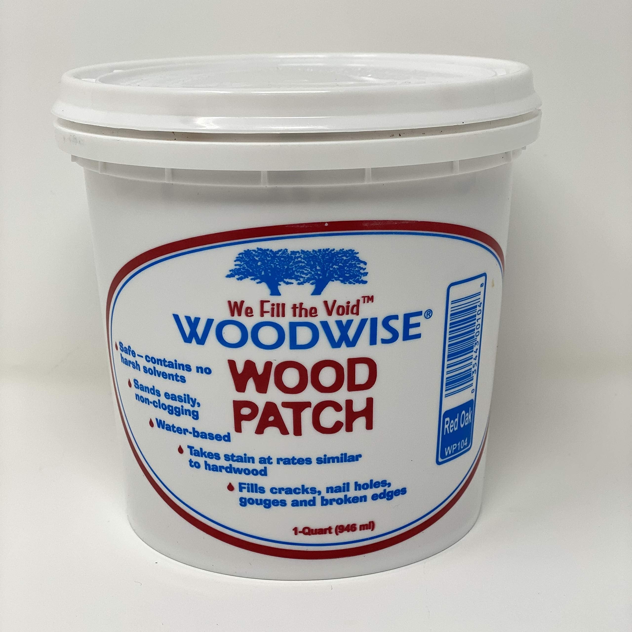 Woodwise Red Oak Wood Patch Filler quart—seamless repairs and stain-ready finishes.