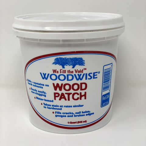 Woodwise Red Oak Wood Patch Filler quart—seamless repairs and stain-ready finishes.