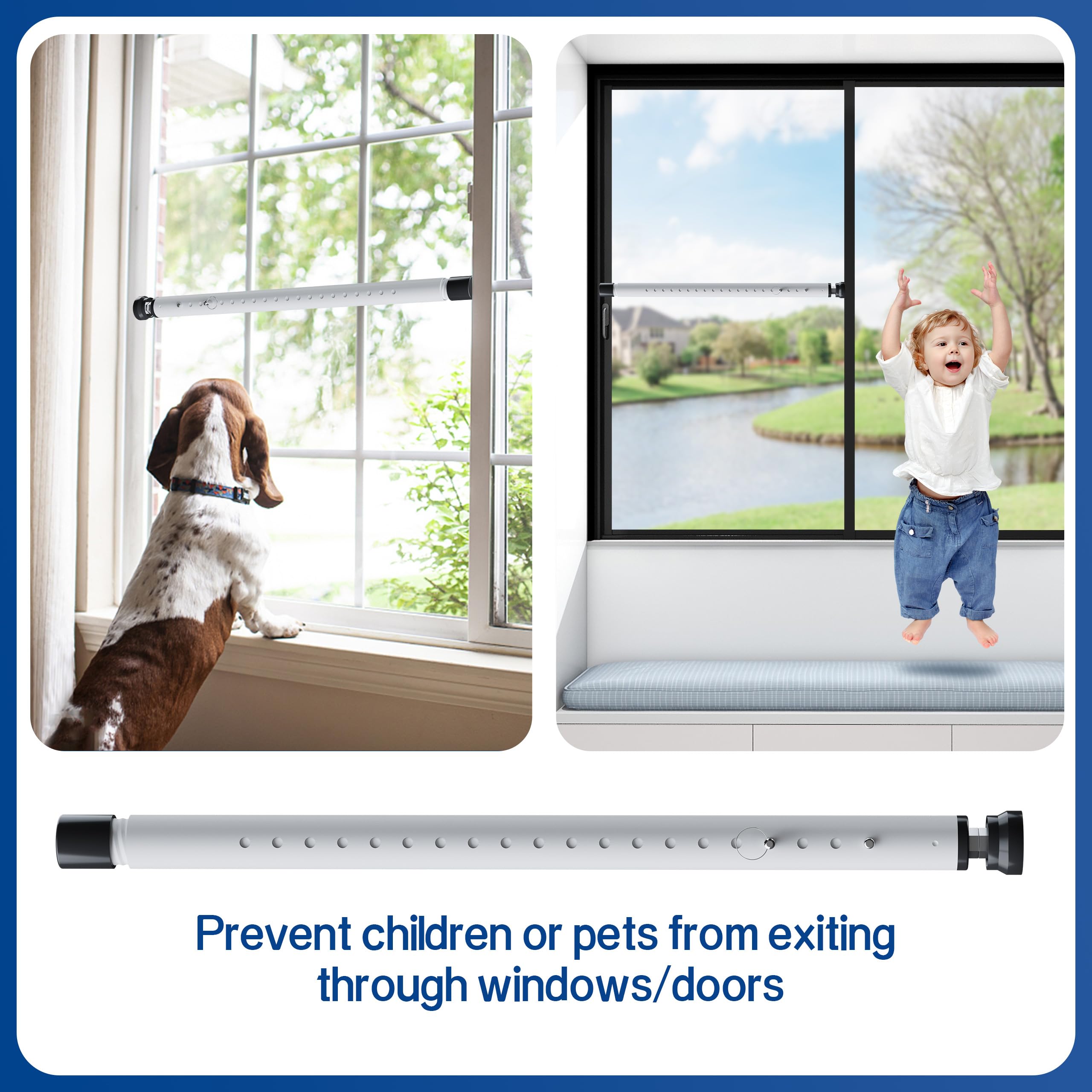 WooFog burglar-proof window bars withstand impact while keeping children safe.