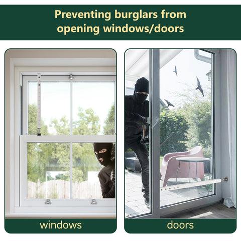 WooFog cream-finish window bar complements decor while adding security