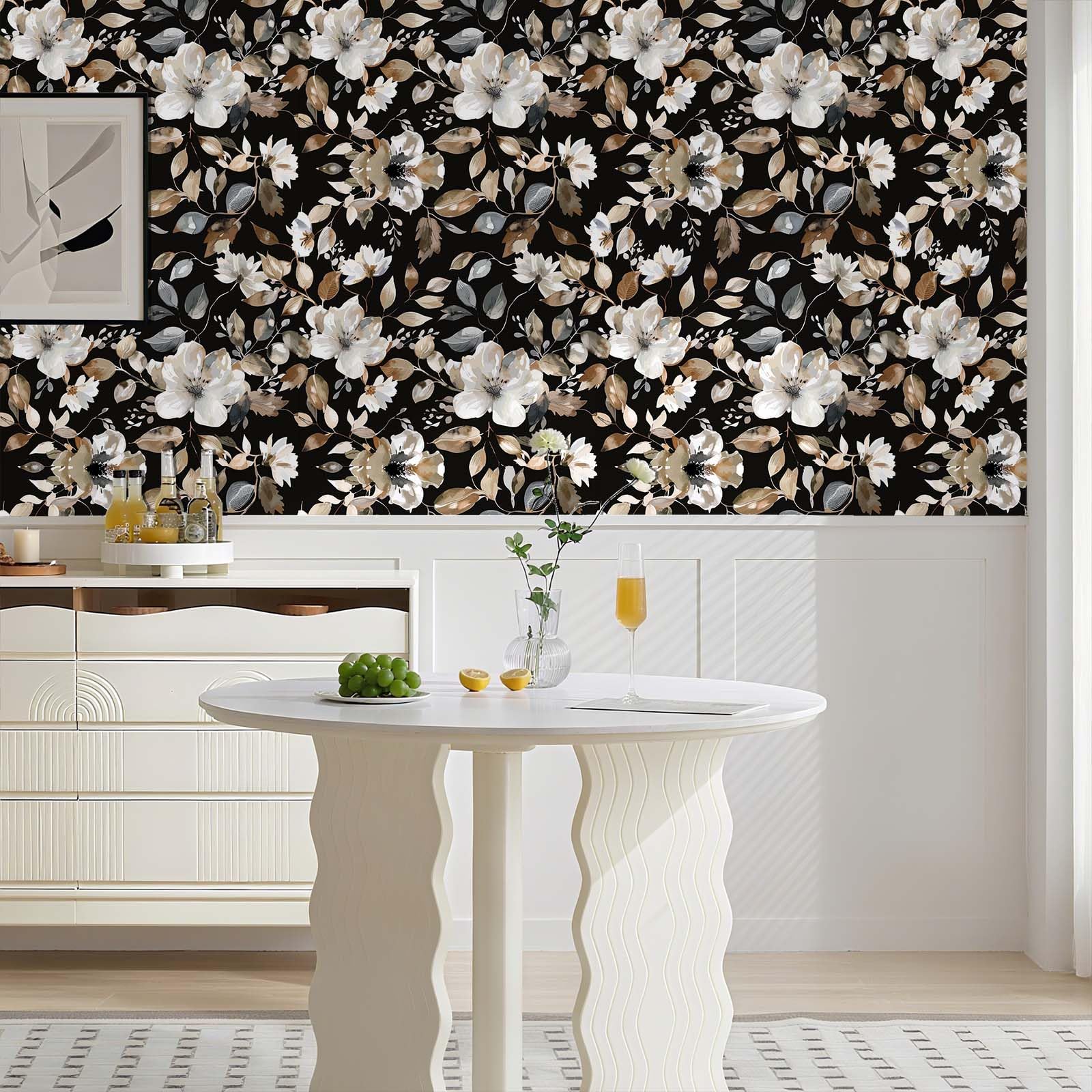 Wookmmy removable wallpaper leaves no residue for easy swap-outs.