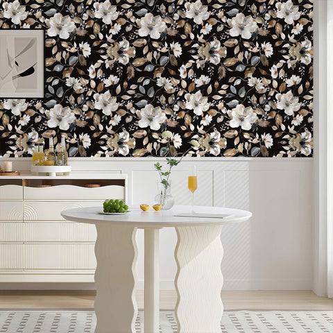 Wookmmy removable wallpaper leaves no residue for easy swap-outs.
