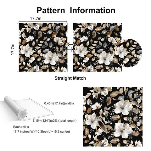 Wookmmy renter-friendly wallpaper ideal for temporary or changing decor.