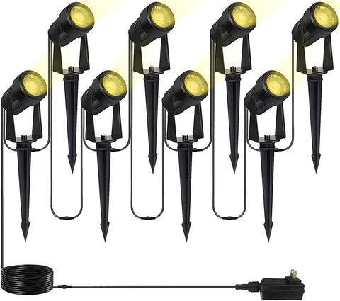 WOOLZ outdoor lighting setup demonstrates flexible placement and clean cable routing.