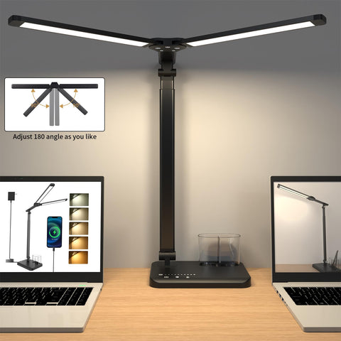 Woputne lamp's 56 cm long head covers a large workspace.