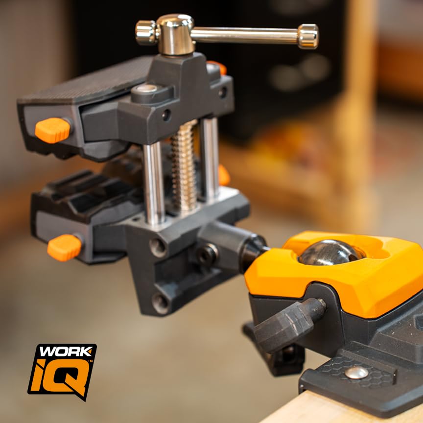 WORK IQ TOOLS torque-ready vise supports high-torque tasks with stability.