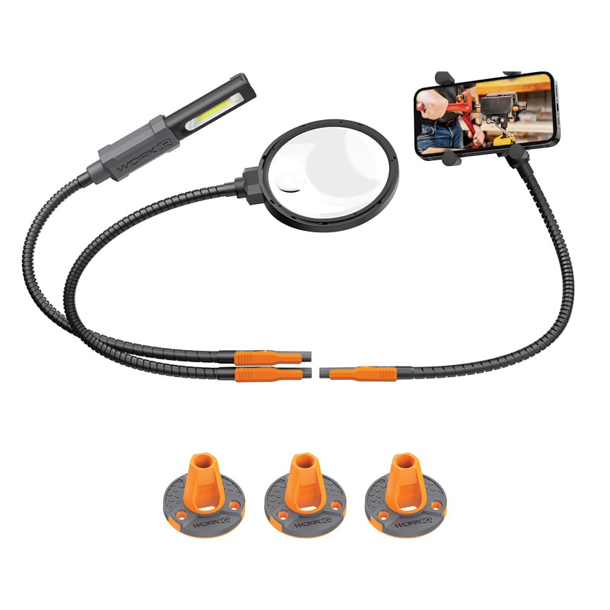 WORK IQ TOOLS IQ Connect bench mounts provide secure hands-free setup on any workbench.