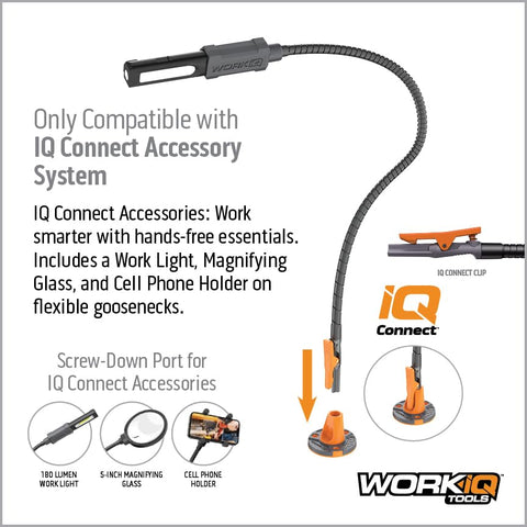 WORK IQ TOOLS IQ Connect enhances workflow for electronics, crafts, and DIY repairs.