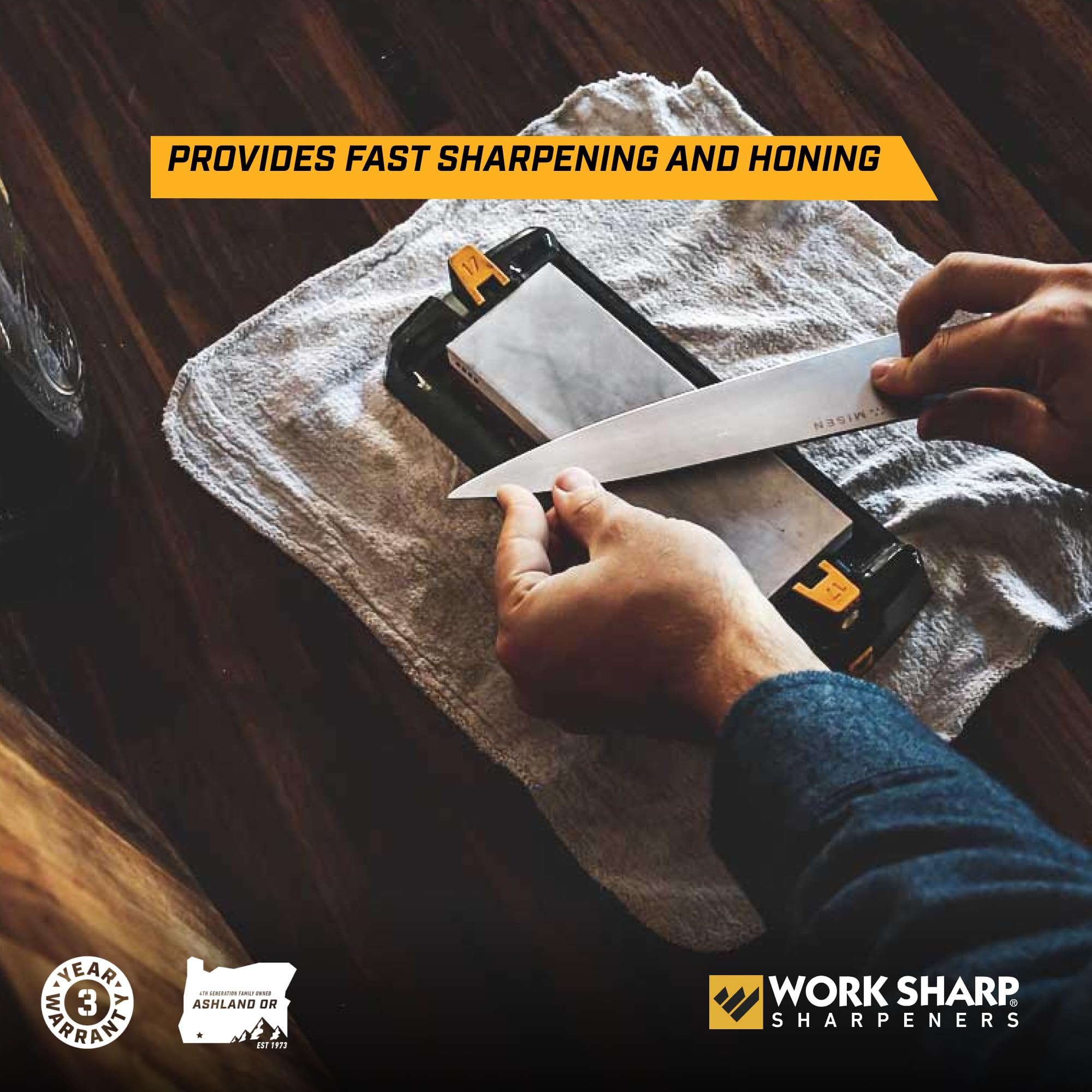 Work Sharp American-made tools from Ashland Oregon reflect generations of sharpening expertise.