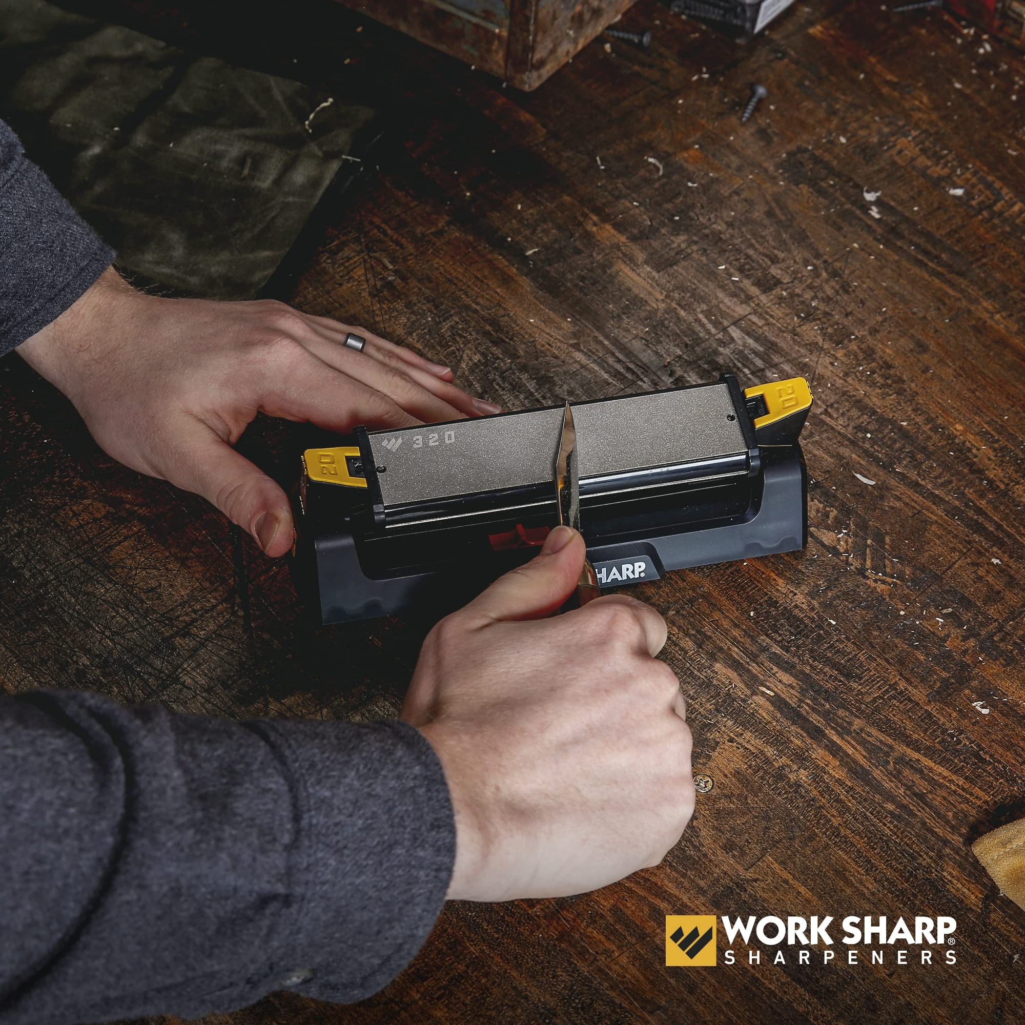 Replacement abrasives keep the Work Sharp benchstone performing over time.