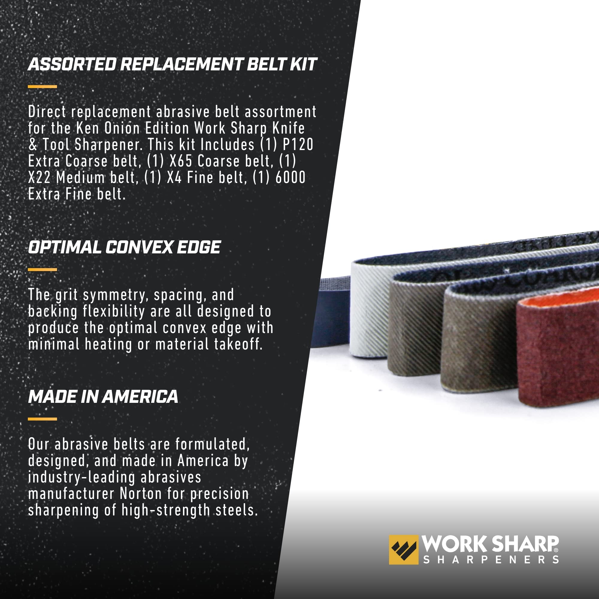 Work Sharp Ken Onion belt X22 Medium for sharpening and refining edges