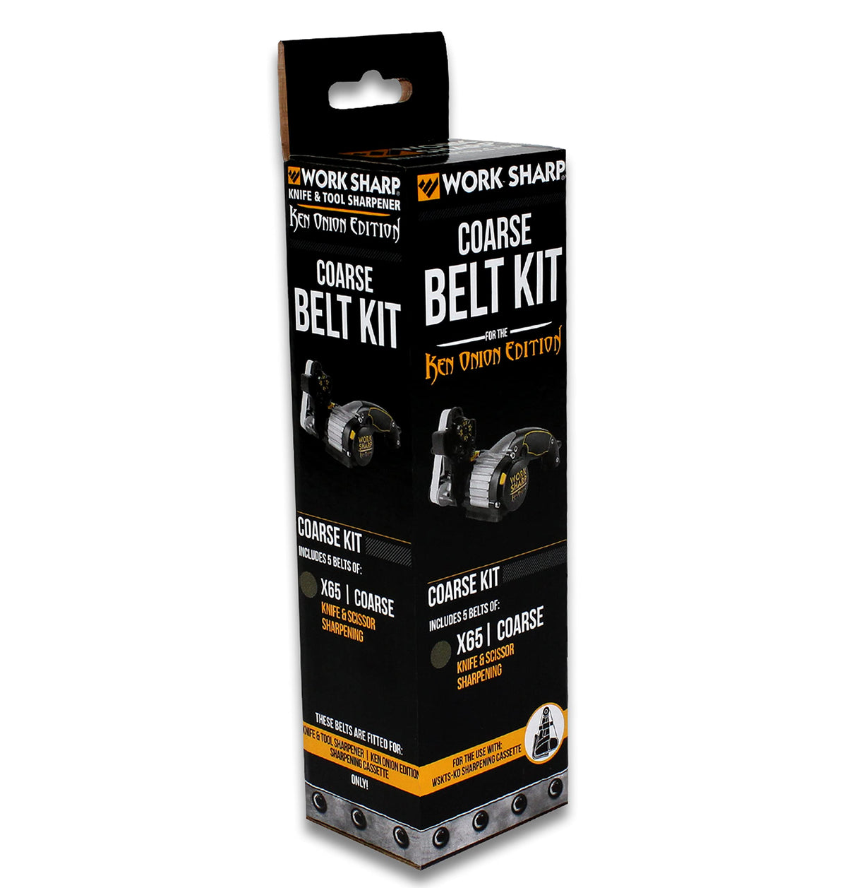 Work Sharp KO81118 coarse belt kit for Ken Onion Edition sharpening, durable long-lasting abrasive for knives.