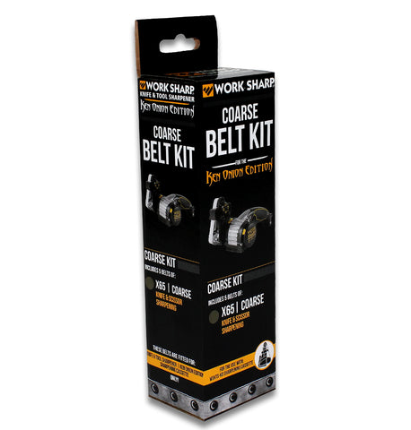 Work Sharp KO81118 coarse belt kit for Ken Onion Edition sharpening, durable long-lasting abrasive for knives.