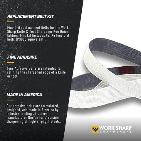 Norton Norax belts included for durable sharpening results with Ken Onion Edition