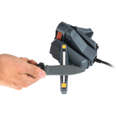 Work Sharp WSCMB side profile highlights flexible belts for fast sharpening