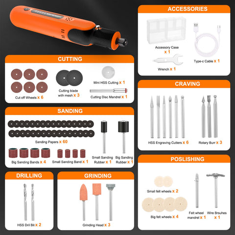 WorkBless emergency lock and anti-block system for safe accessory changes