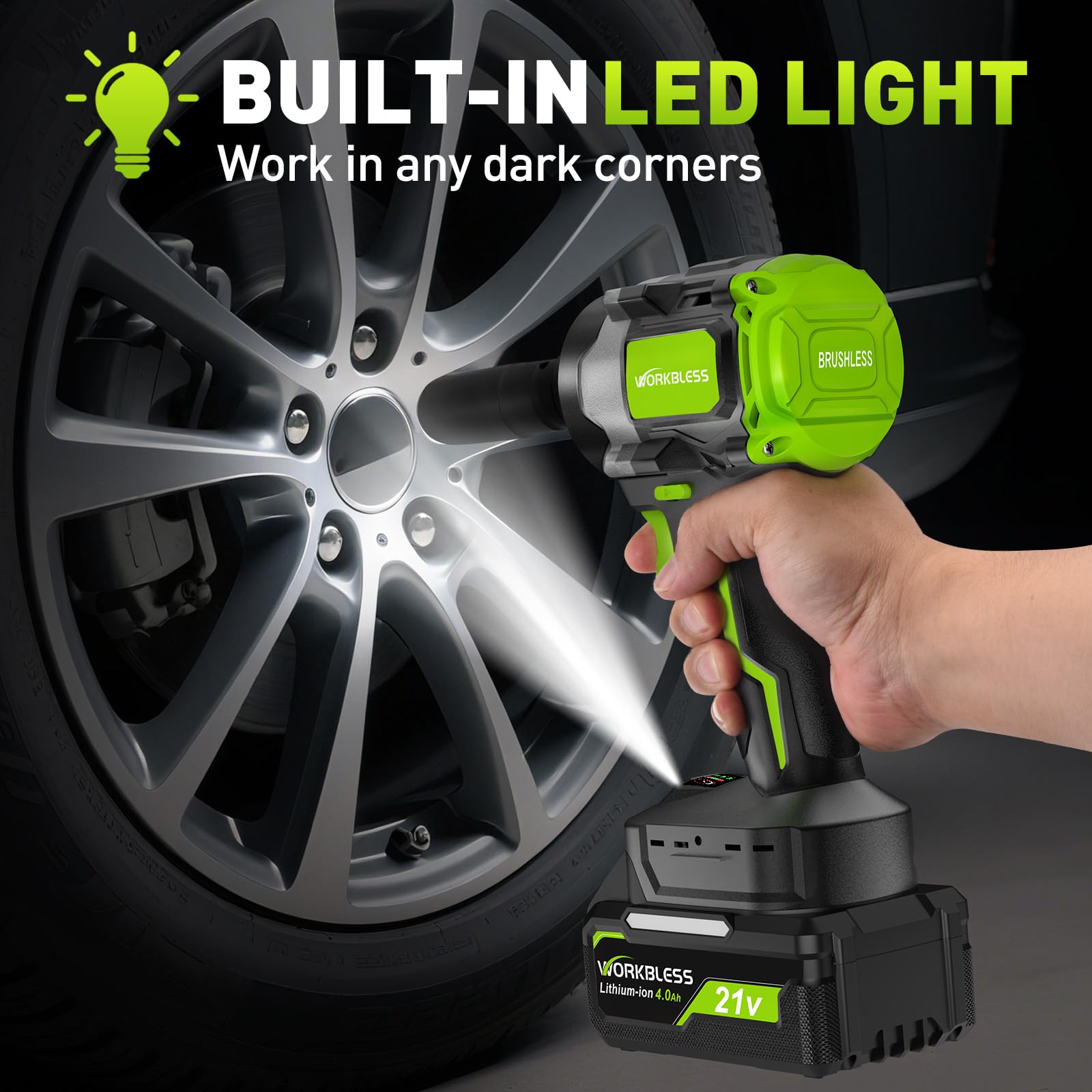 WorkBless tool ideal for tire changes and maintenance tasks