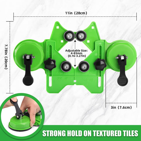 WORKEASE Diamond Hole Saw Set with 6-50 mm sizes for versatile openings.