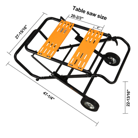 WORKESS 8-inch wheels enable smooth site-to-site mobility