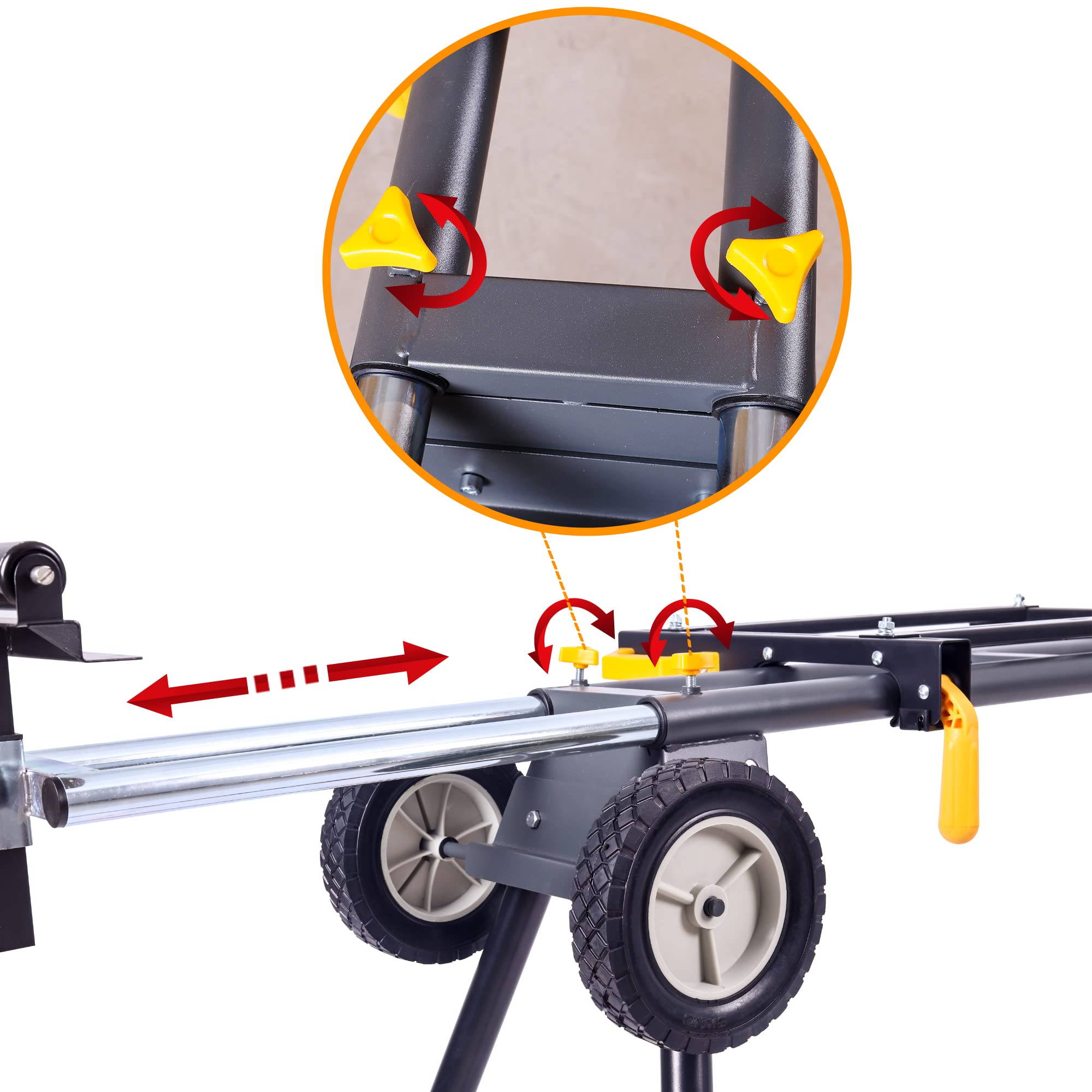WORKESS Deluxe miter saw stand sturdy frame for reliable performance