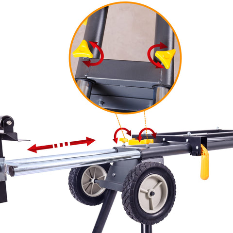 WORKESS Deluxe miter saw stand sturdy frame for reliable performance