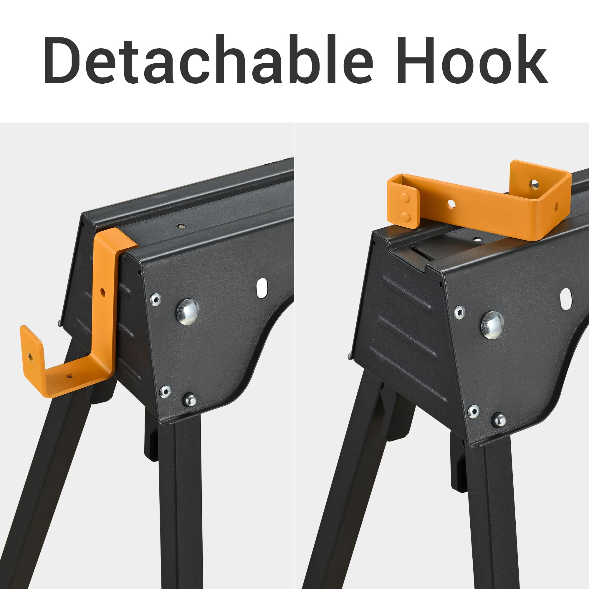 WORKESS heavy-duty load capacity supports large woodworking projects.