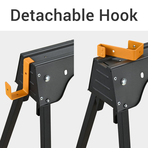 WORKESS heavy-duty load capacity supports large woodworking projects.