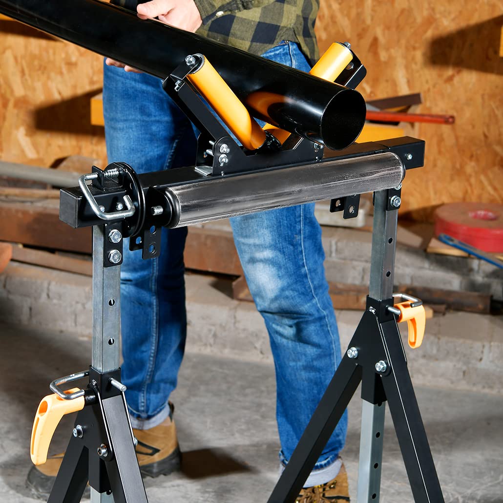 WORKESS saw horses provide sturdy temporary support for cutting and layout