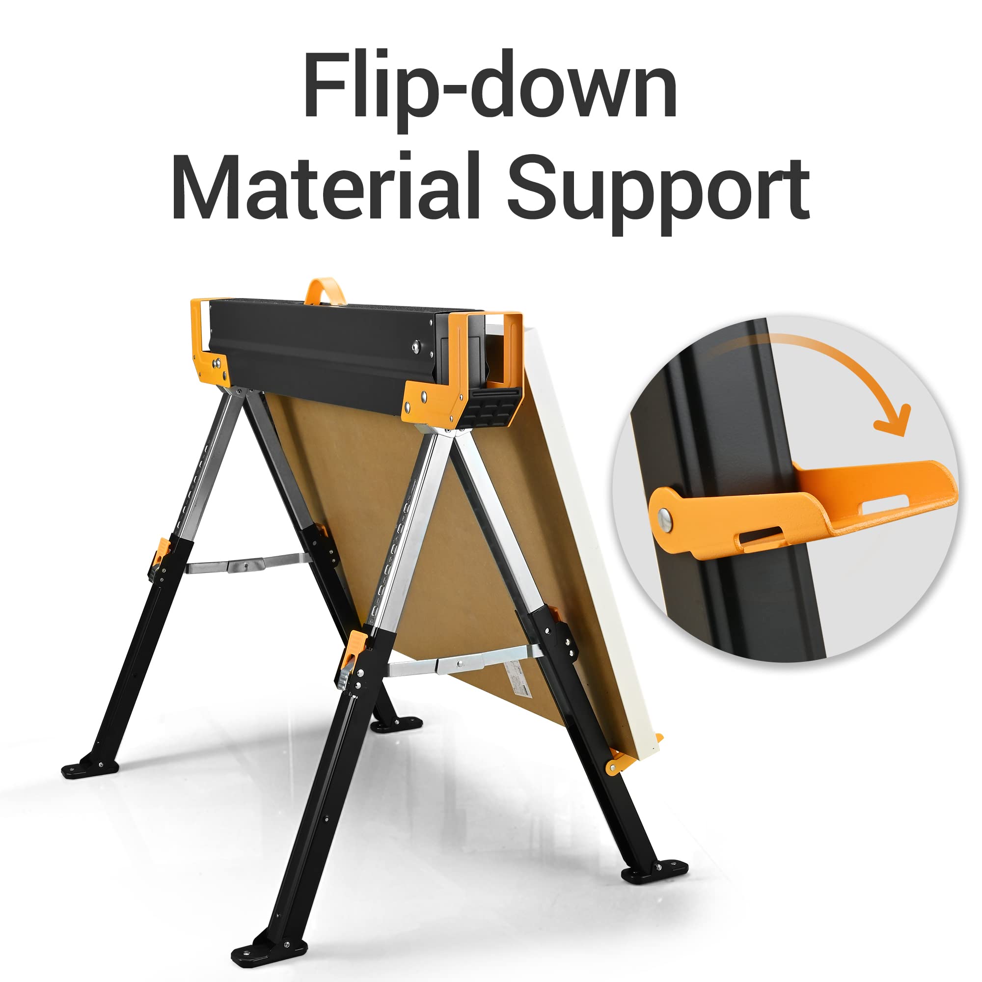 WORKESS adjustable height ranges from 24 to 32 inches for different tasks.