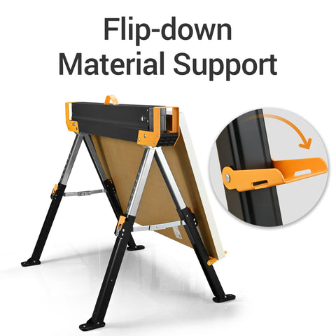 WORKESS adjustable height ranges from 24 to 32 inches for different tasks.
