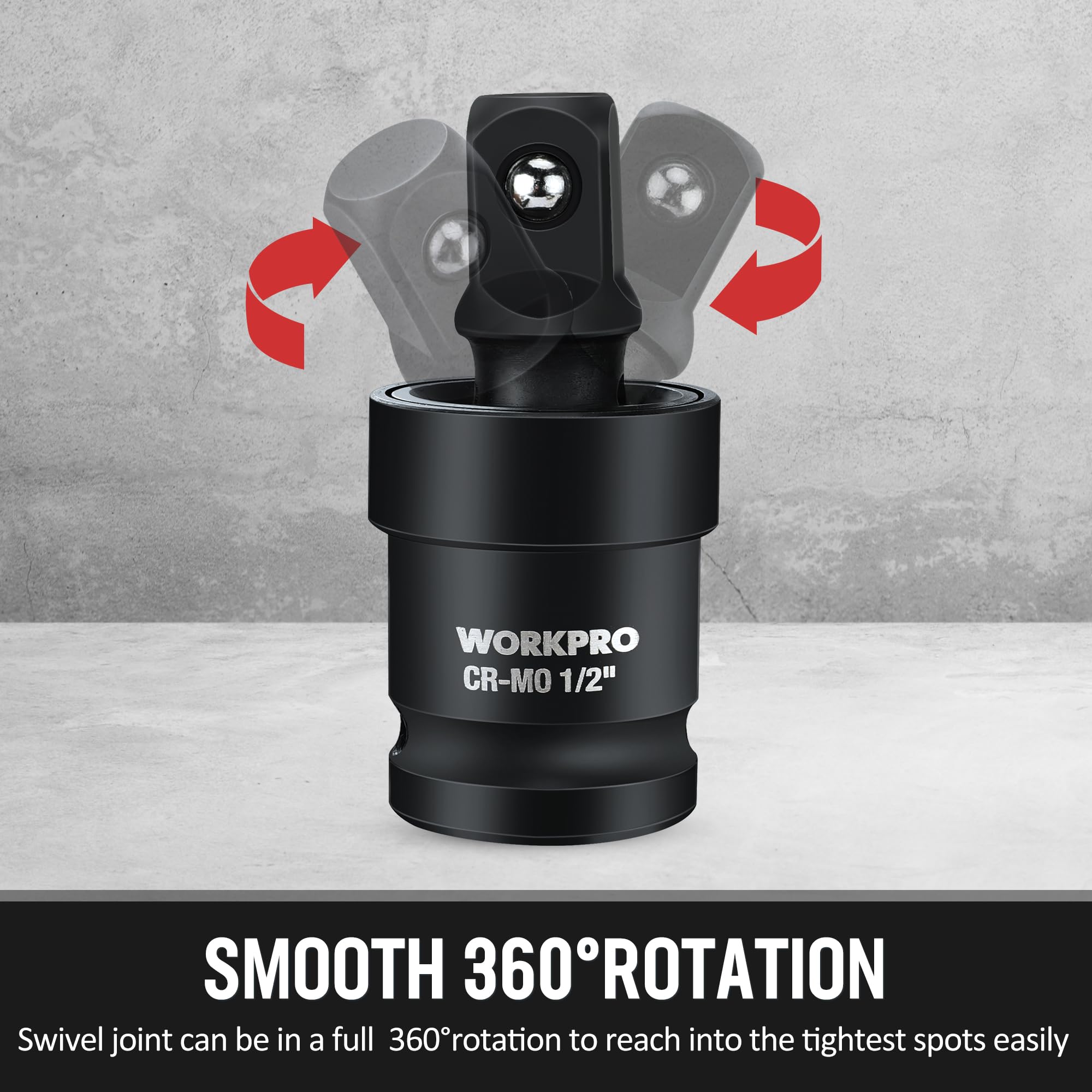 WORKPRO 1/2 to 3/8 reducer supports reach in automotive tasks.