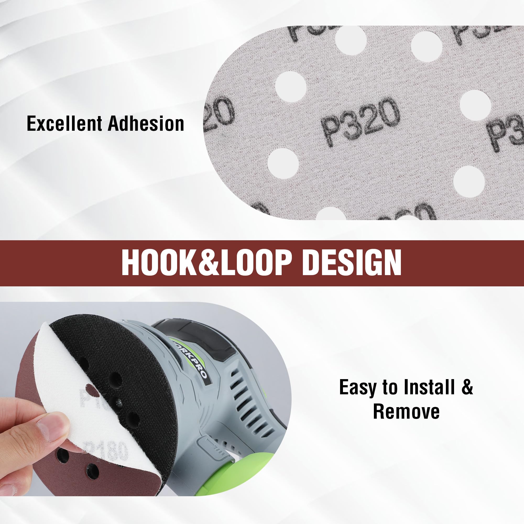 WORKPRO 100-grit disc for efficient shaping and prep on furniture parts