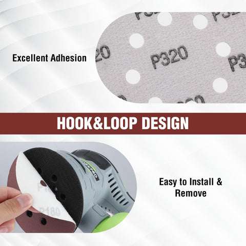 WORKPRO 100-grit disc for efficient shaping and prep on furniture parts
