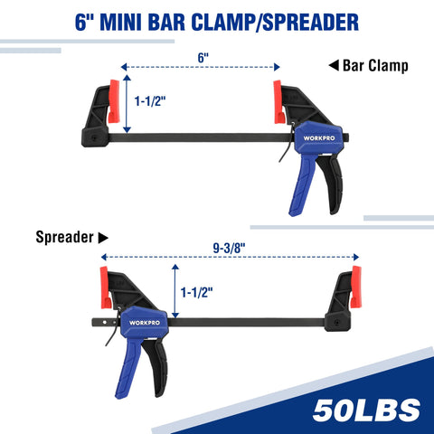 WorkPRO 12in light-duty F-clamp spanning wide boards for stable alignment