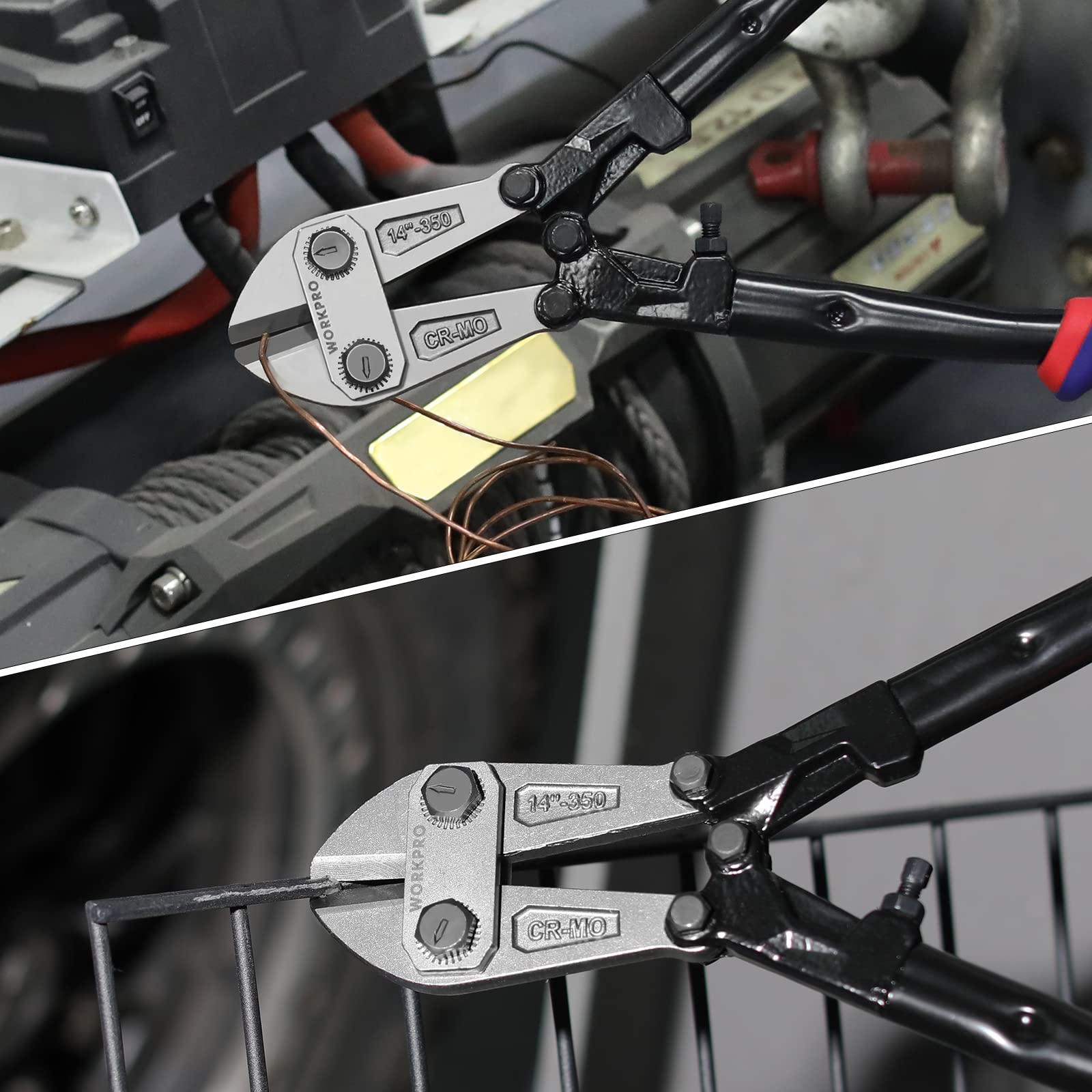 WORKPRO compound action demonstrates efficient force transfer to the blades.