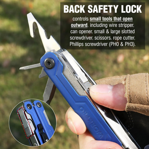 WORKPRO belt clip enables quick, hands-free access