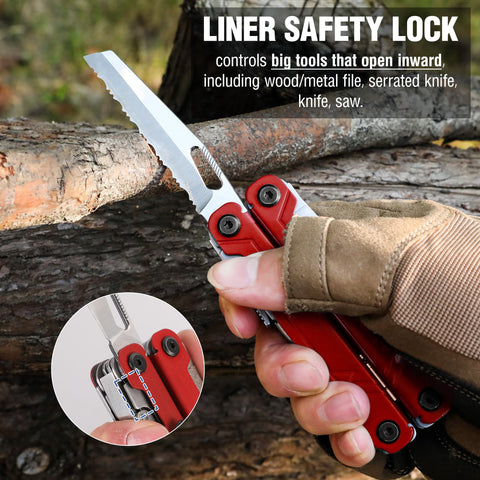 Workpro belt clip and Oxford sheath for secure carry during outdoor activities