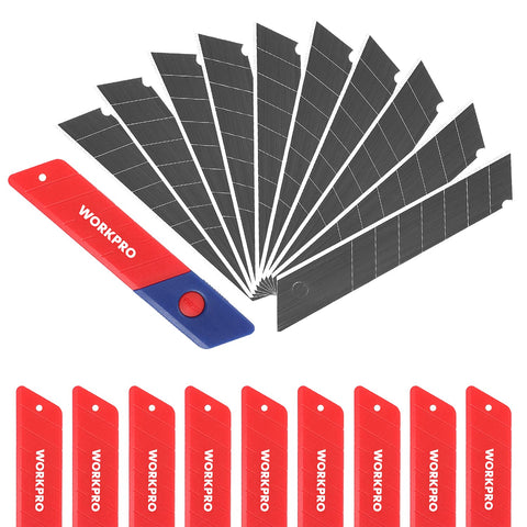 WORKPRO 18mm snap-off blades pack for quick blade changes