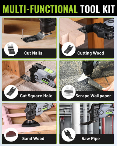 WORKPRO 21-piece accessory kit expands cutting, grinding, and sanding options