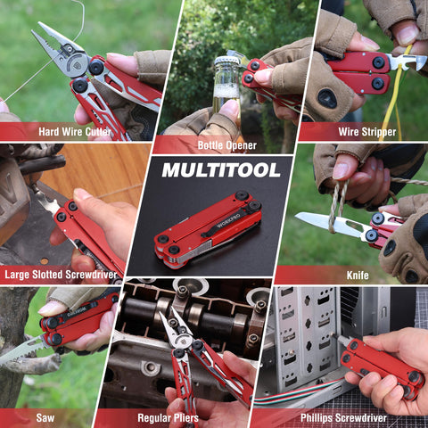 WORKPRO 24-in-1 multitool with wire cutters for reliable maintenance and quick fixes.