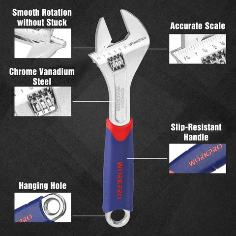 Ergonomic rubberized handle provides comfortable, secure grip during tasks.
