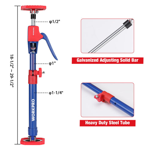 WORKPRO 3rd-hand pole stabilizing drywall lift tasks