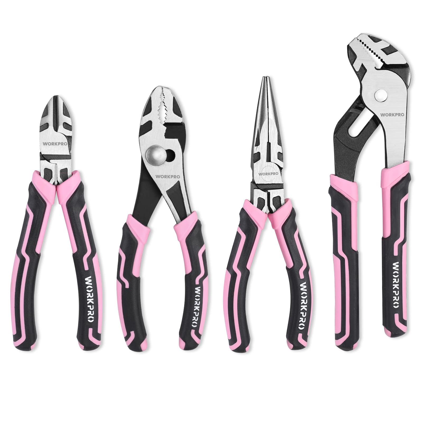 WORKPRO long-nose pliers showcasing precise gripping capability