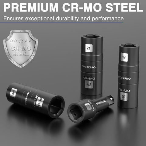 WORKPRO thirteen-sixteenth-inch dual-head socket for precise small fasteners