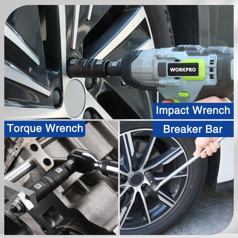 WORKPRO 3-inch extension bar adds reach in tight spaces