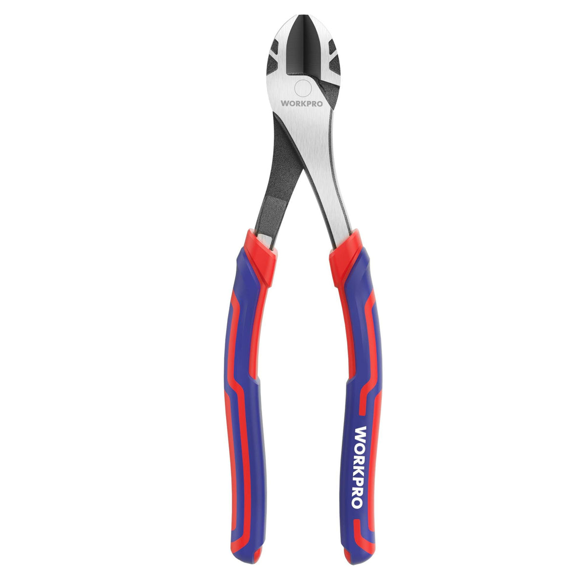 WORKPRO 8-inch diagonal pliers close-up for precise cuts in tight spaces.