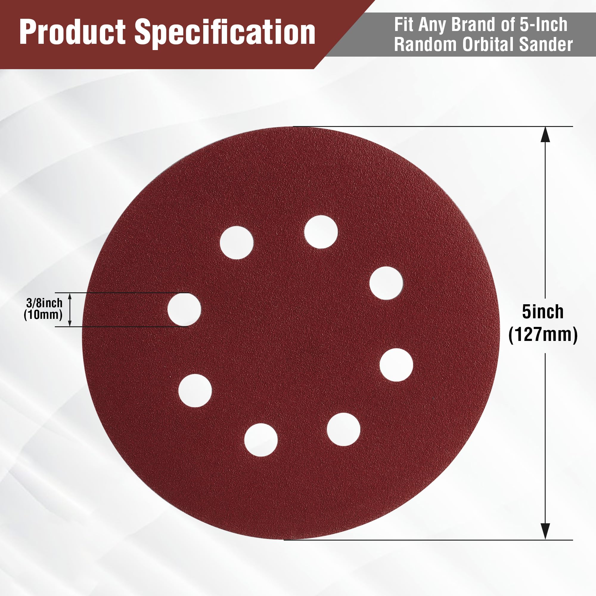 WORKPRO 80-grit disc delivers balanced cut for smooth initial sanding