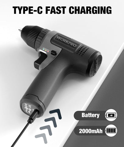 WORKPRO 8V drill supports DIY projects around the home